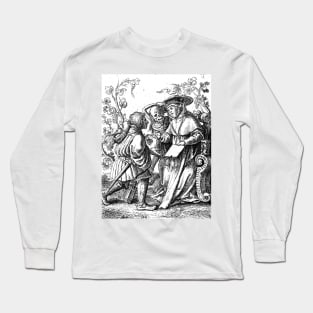 The cardinal - the Dance of Death - Hans Holbein Long Sleeve T-Shirt